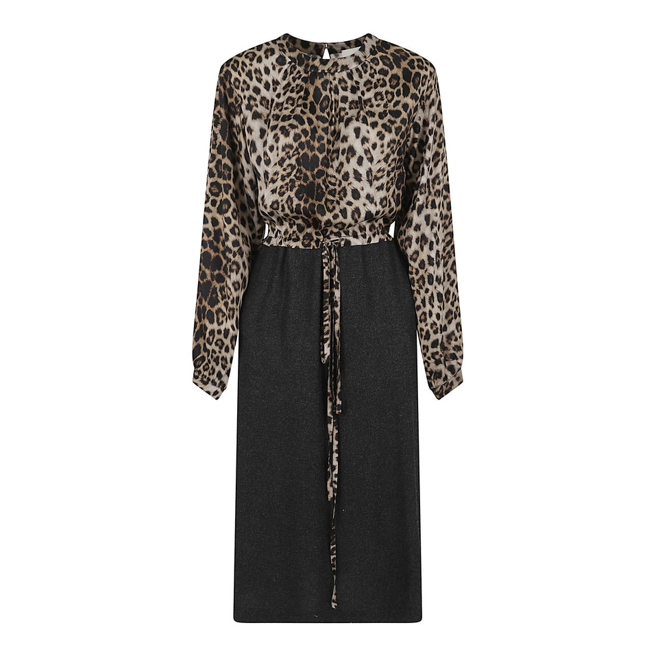 Abito in tessuto multicolor CORRER ANIMALGREY CRIDA 