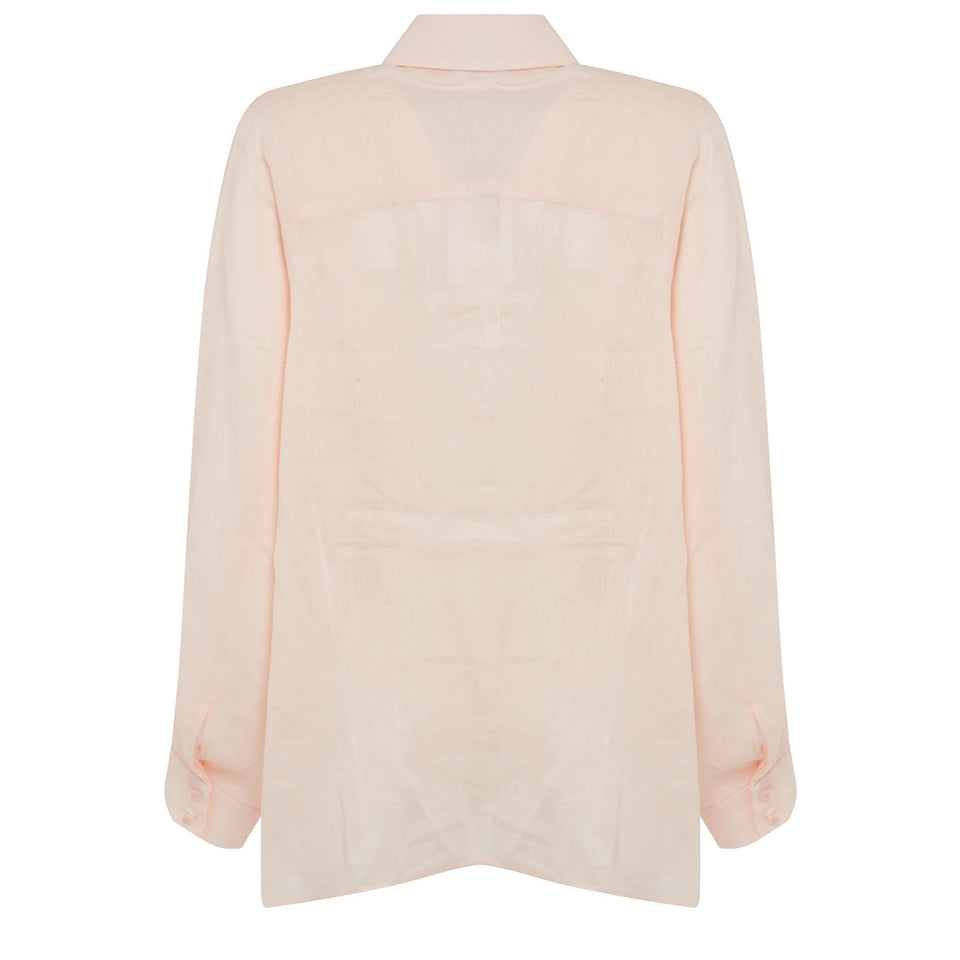 "Crush" Shirt in Pink Linen