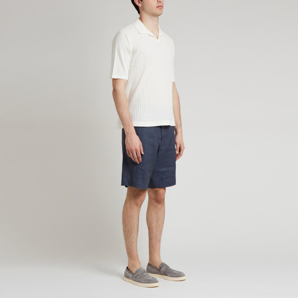 Polo in cotone bianca