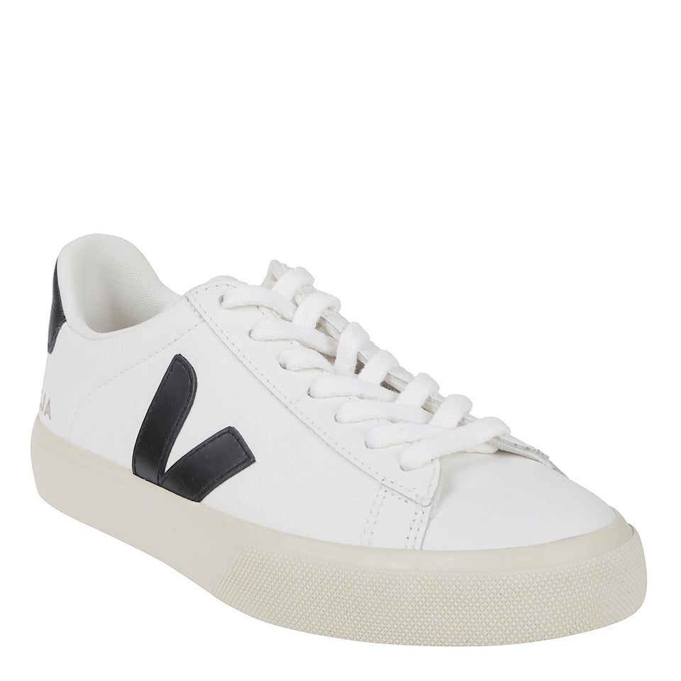 Sneakers ''Chromefree'' in pelle bianca e nera CP0501537 WHITE VEJA 