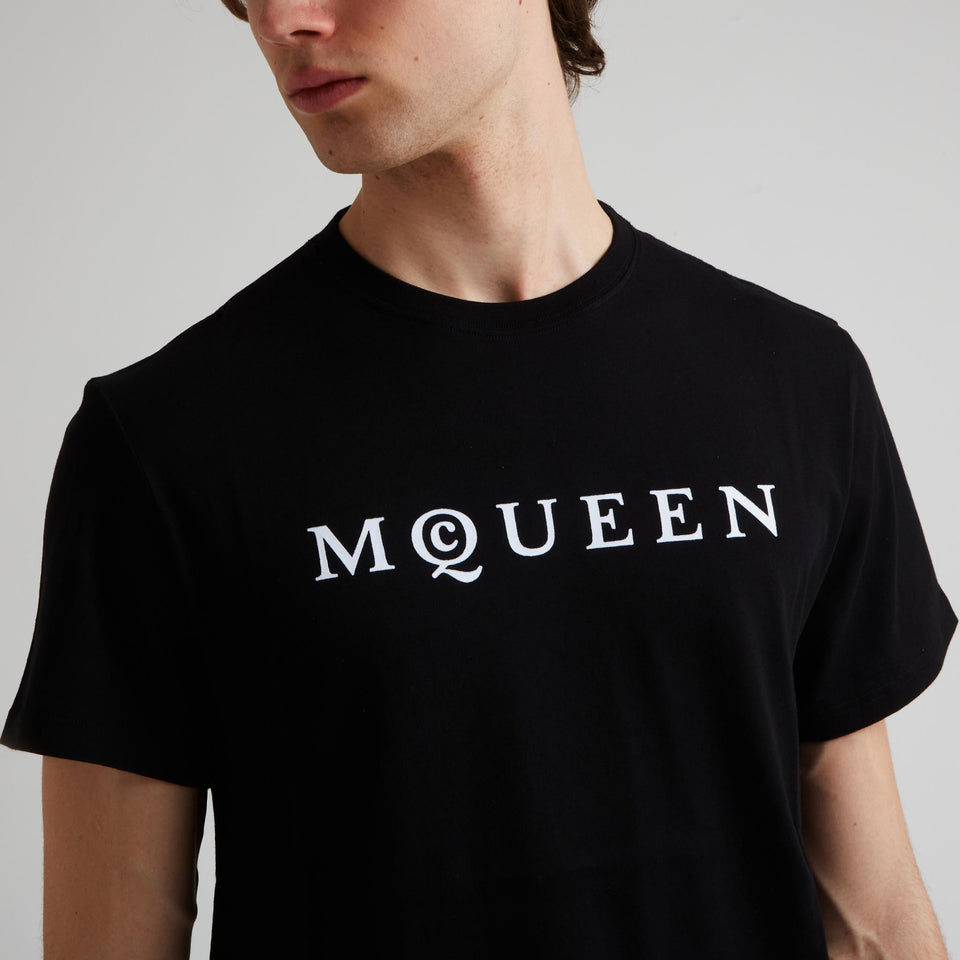 Black cotton T-shirt