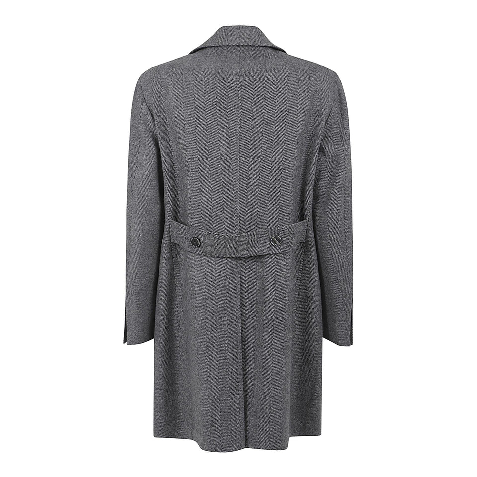Cappotto doppio petto in lana grigio CSCORDEN 550067352 TAGLIATORE 