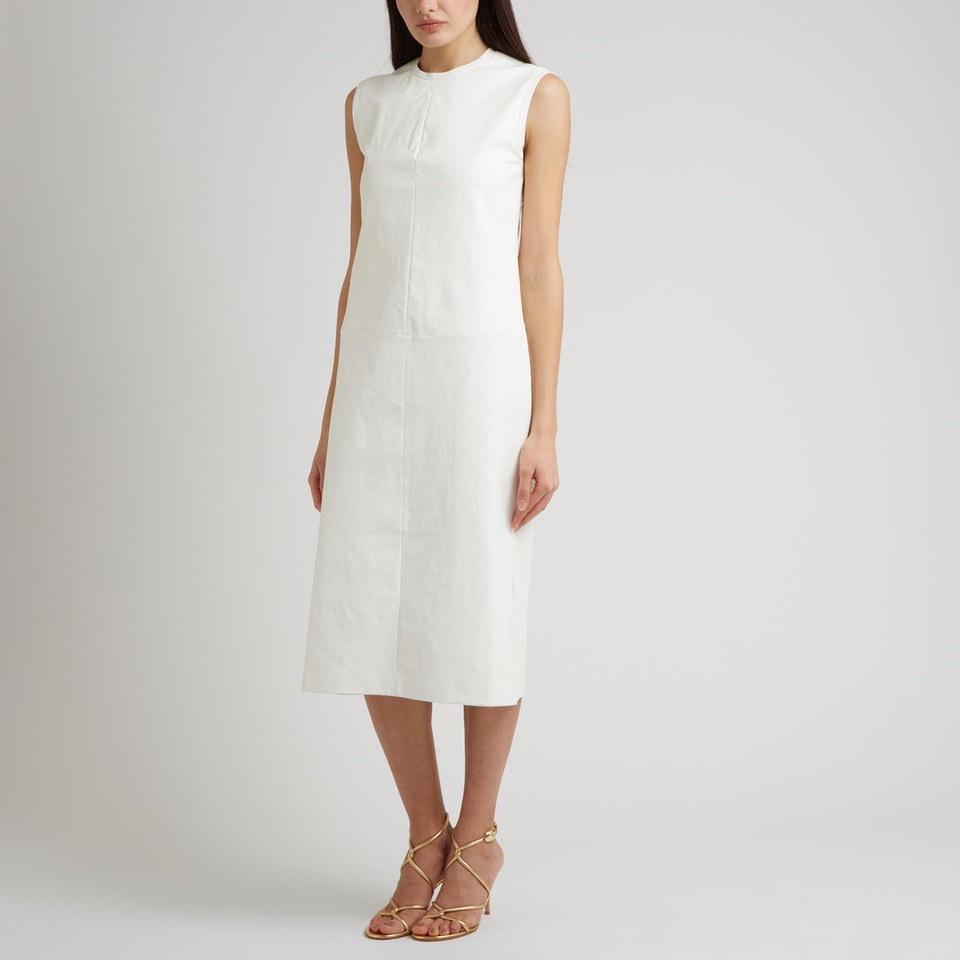 Abito "Caro" in pelle bianca