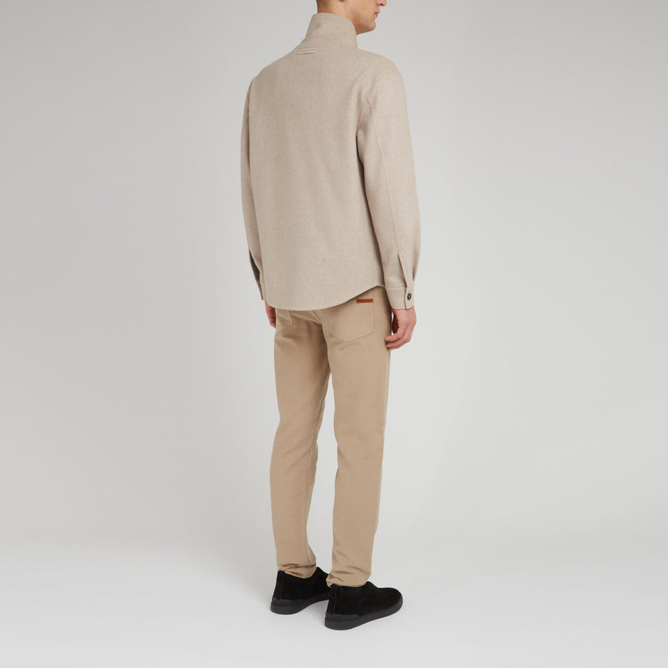 Beige wool jacket