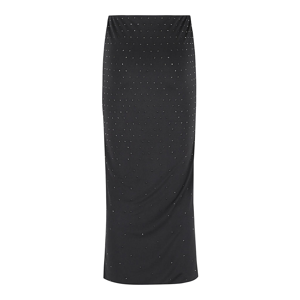 Gonna lunga in tessuto nera TM180315A TJP185999 THE ANDAMANE 
