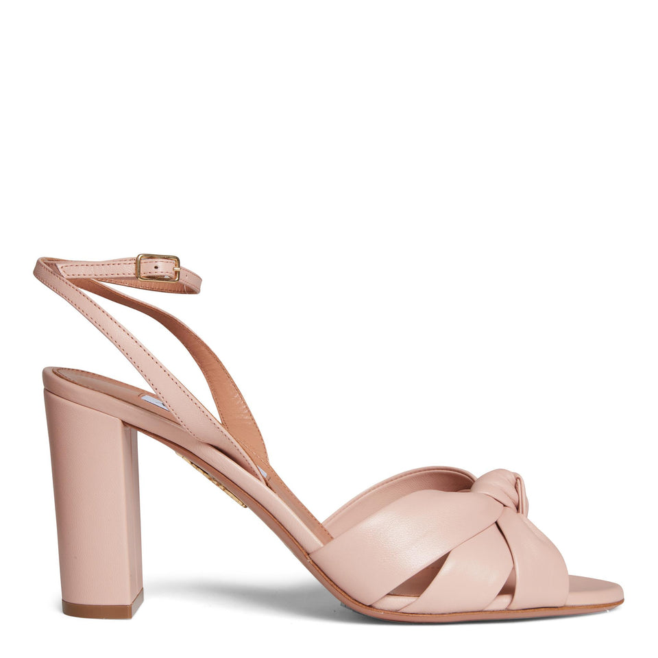 Sandali ''Nina'' in pelle rosa NINMIDS0 NAPPET AQUAZZURA 