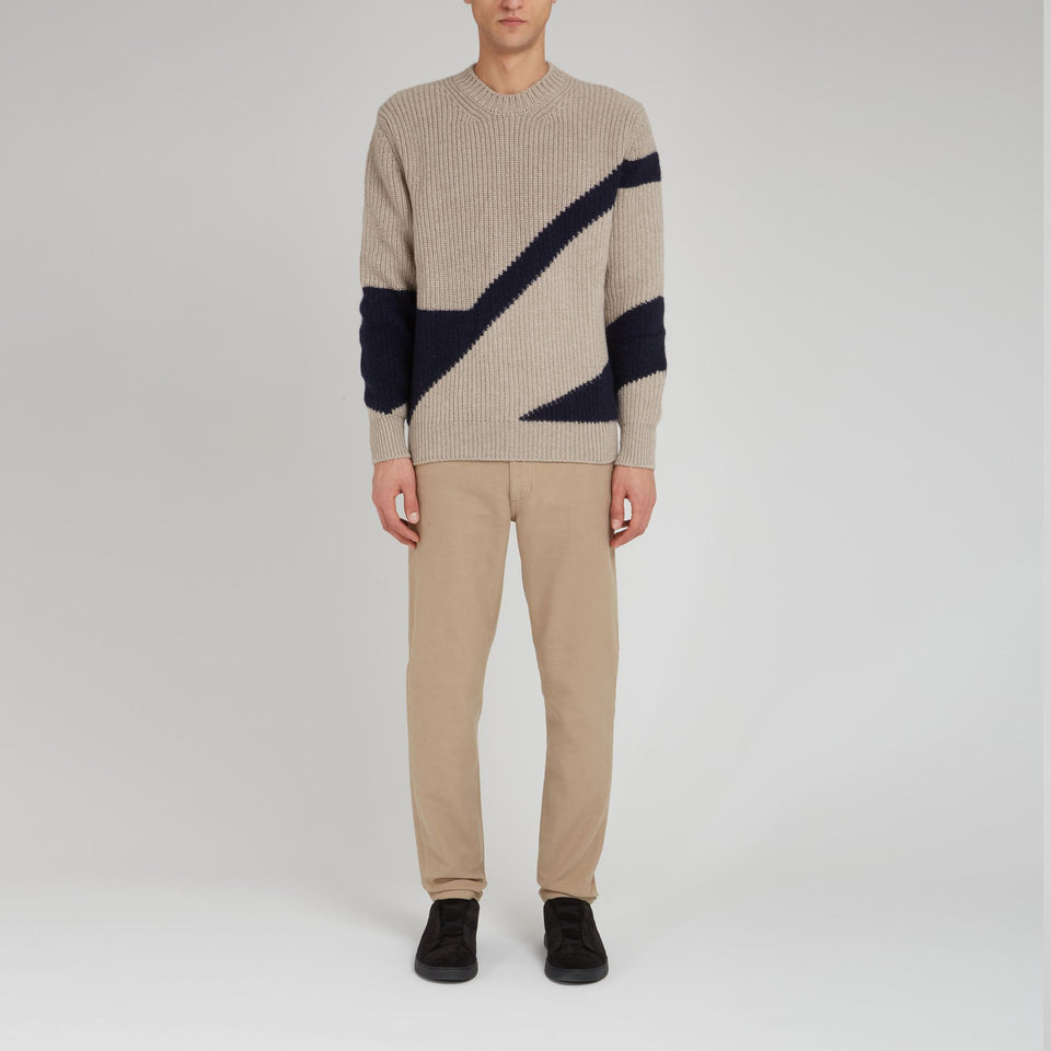 Beige cashmere sweater