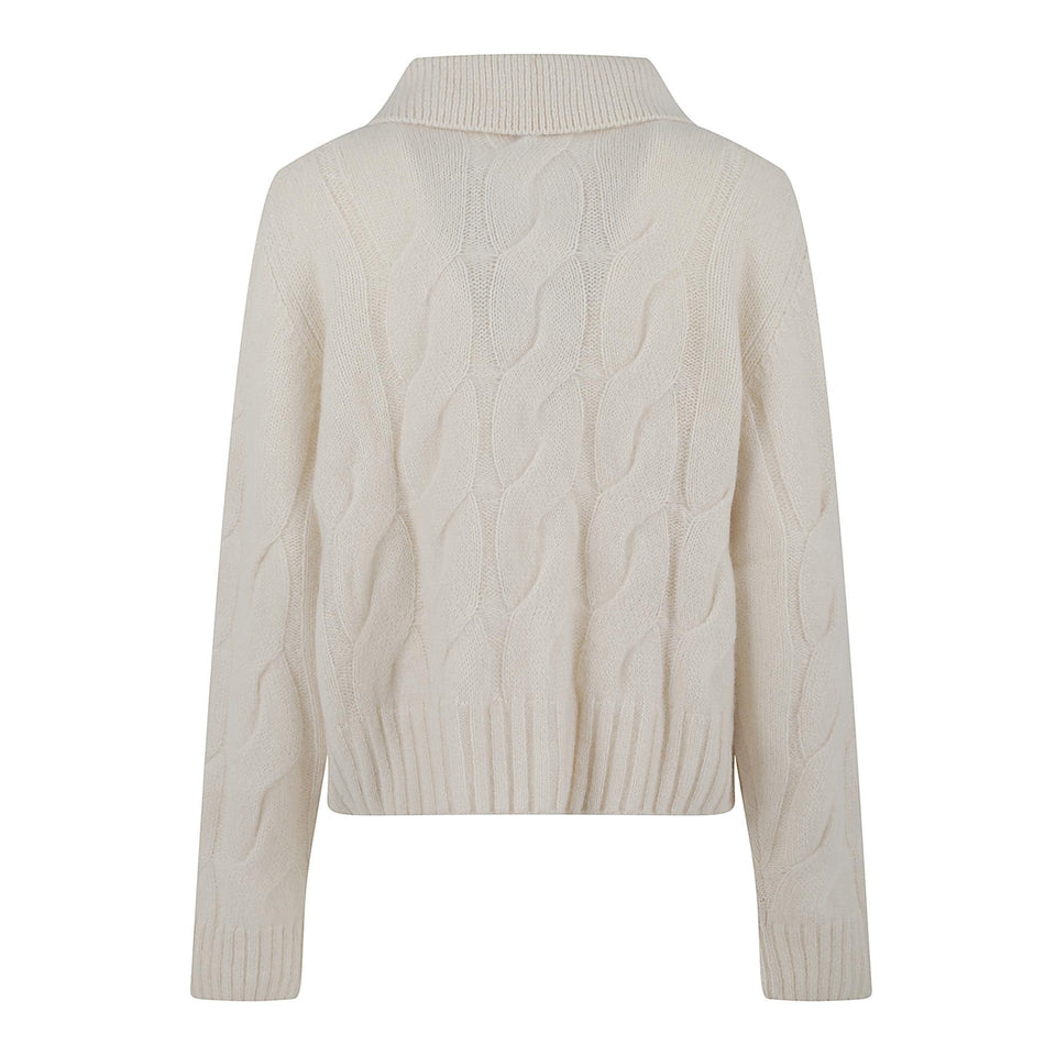 Cardigan in cashmere bianco 25577000 41 ALLUDE 