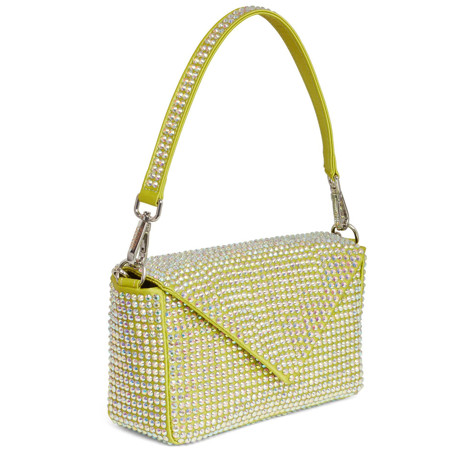 Borsa "My Love" in satin lime
