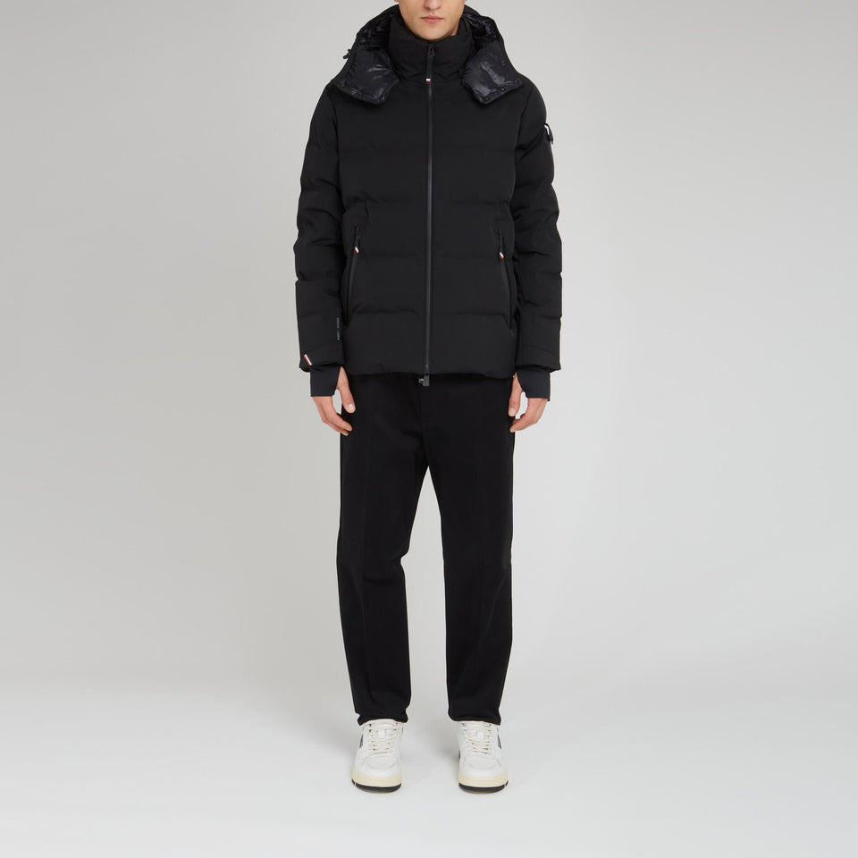 "Montgetech" down jacket in black fabric