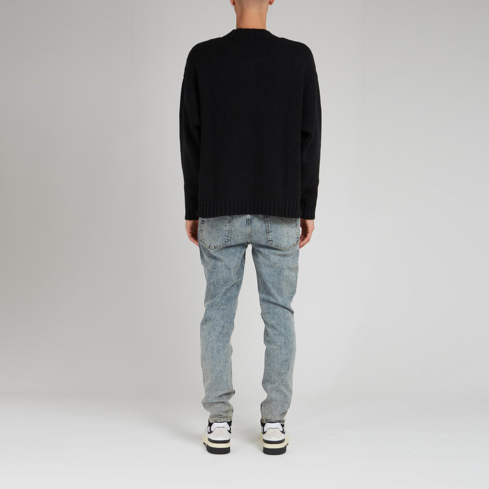 Black wool sweater