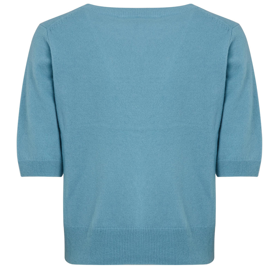 Maglia "Shana" in cashmere azzurra