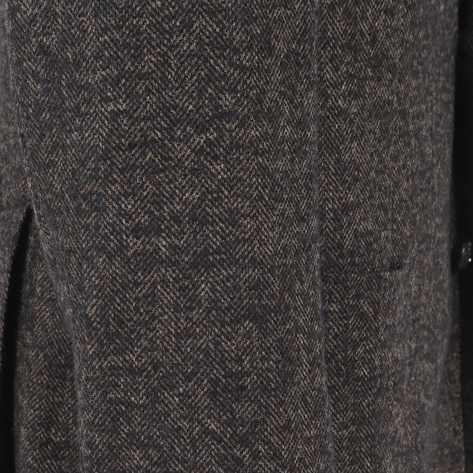 Giacca mono petto in lana marrone 1SMC26K 6100561348 TAGLIATORE 