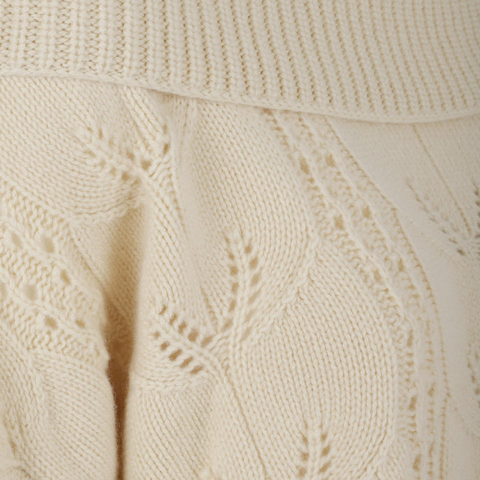 Maglione in lana bianco D475M704 BHP20704 ERMANNO SCERVINO 