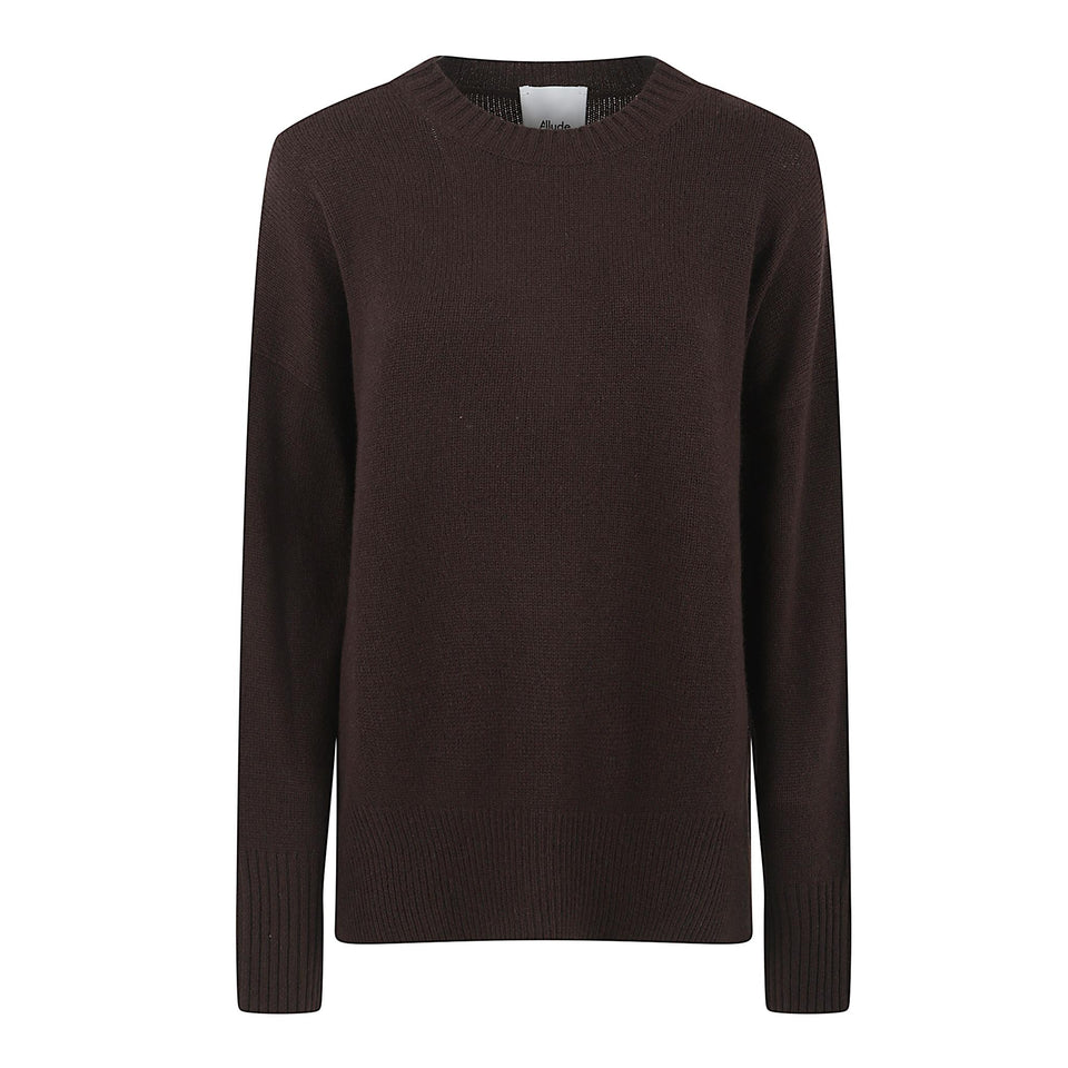 Maglia in cashmere marrone 255 1115149 ALLUDE 