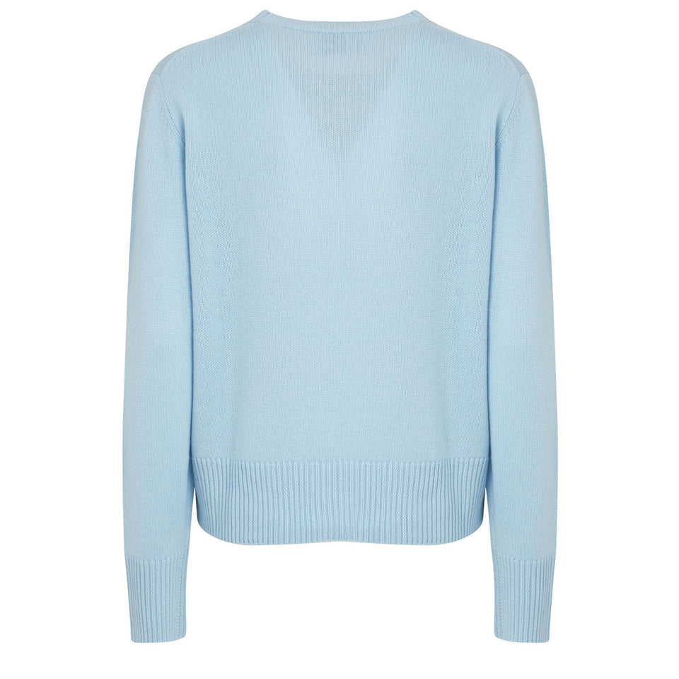 Maglia in cashmere azzurra