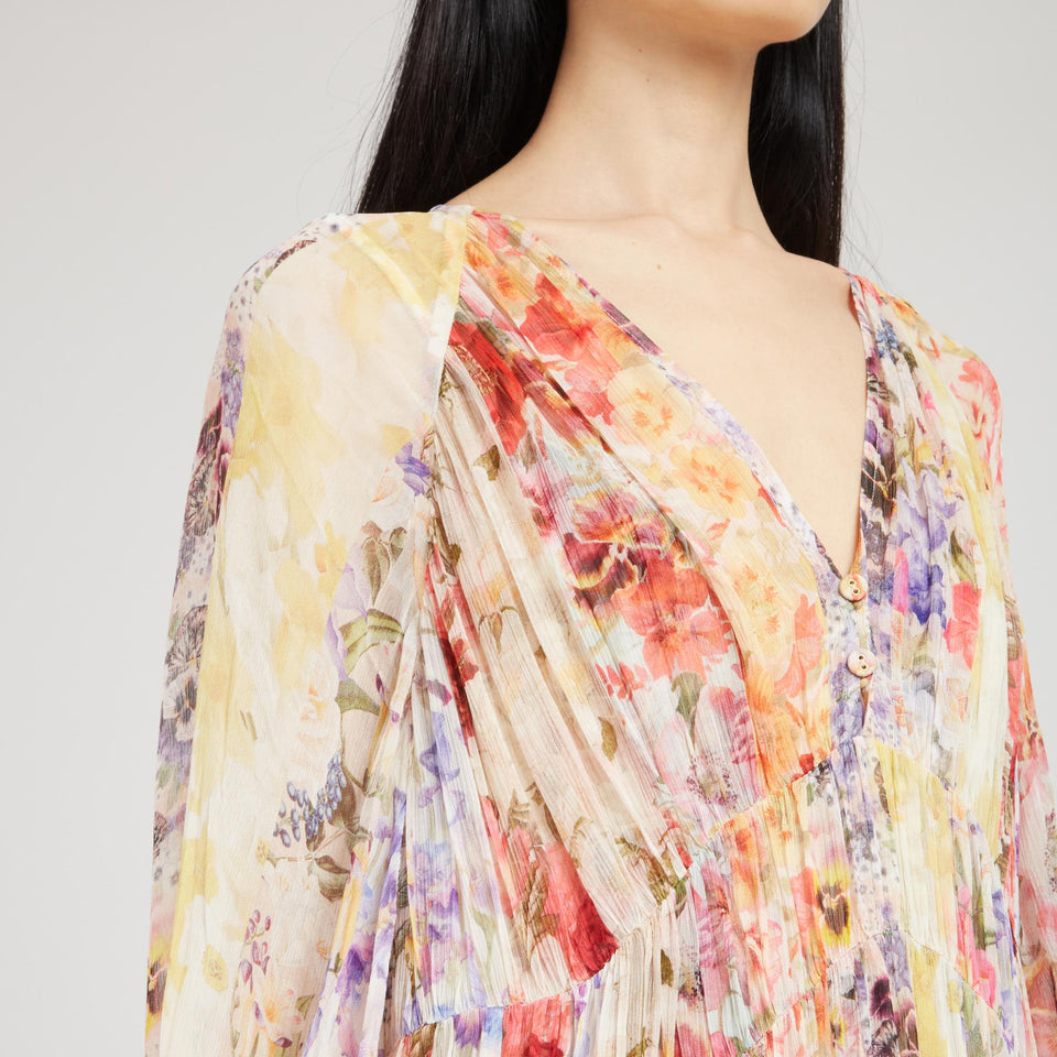 Abito in tessuto multicolor