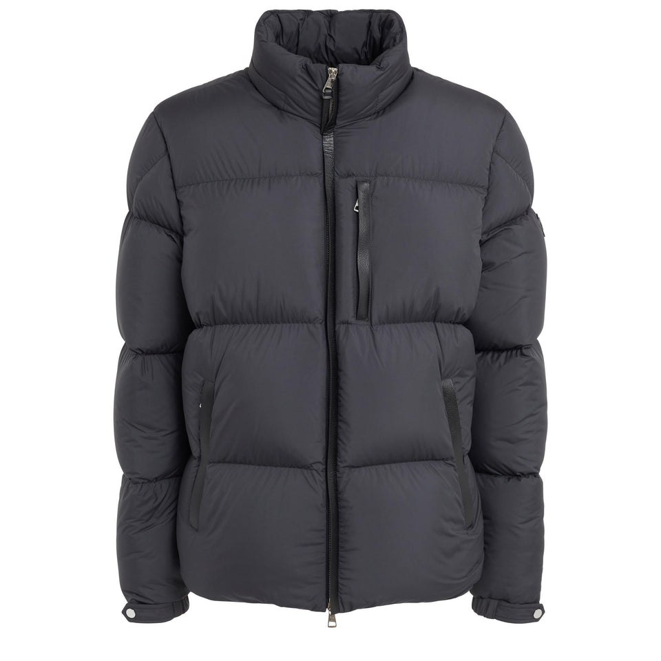 "Besbre" down jacket in black fabric