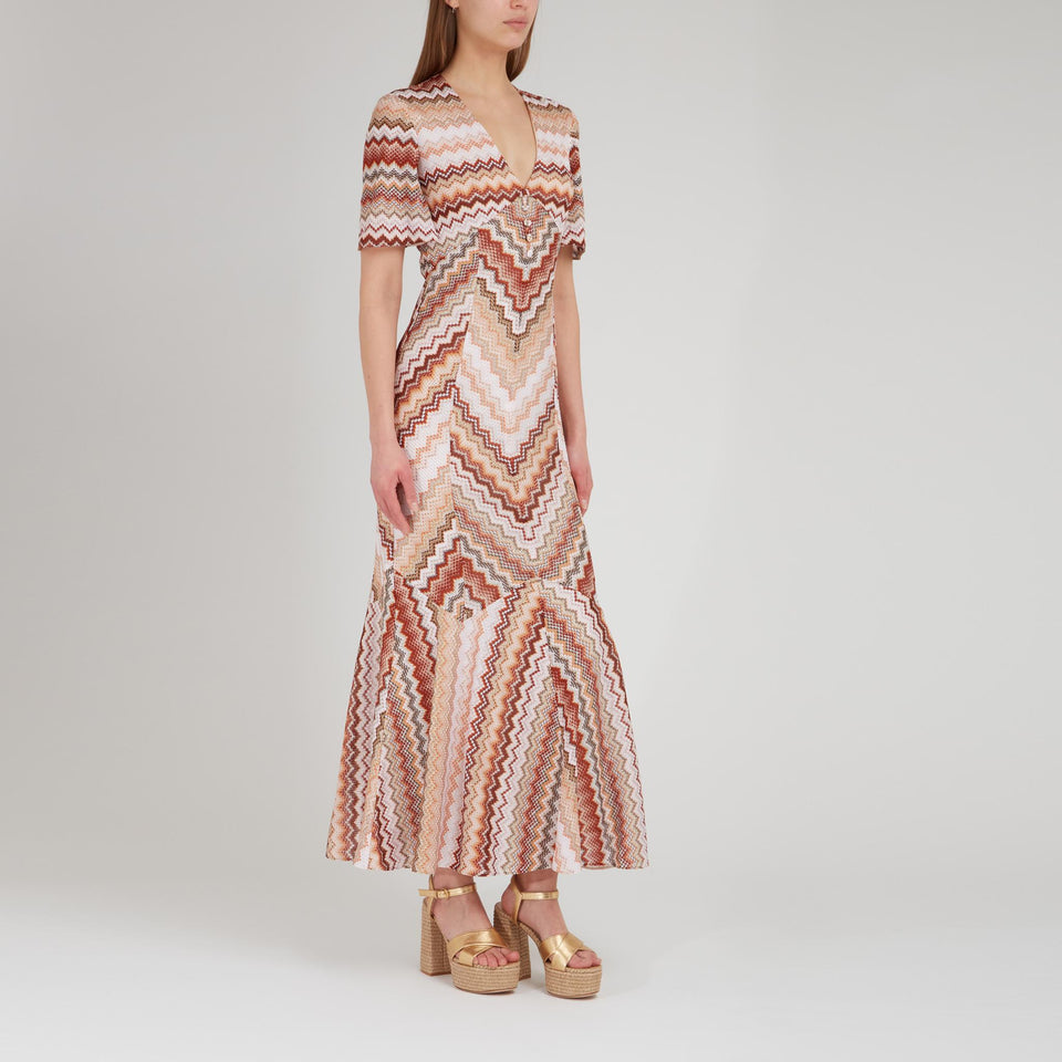 Multicolor fabric dress