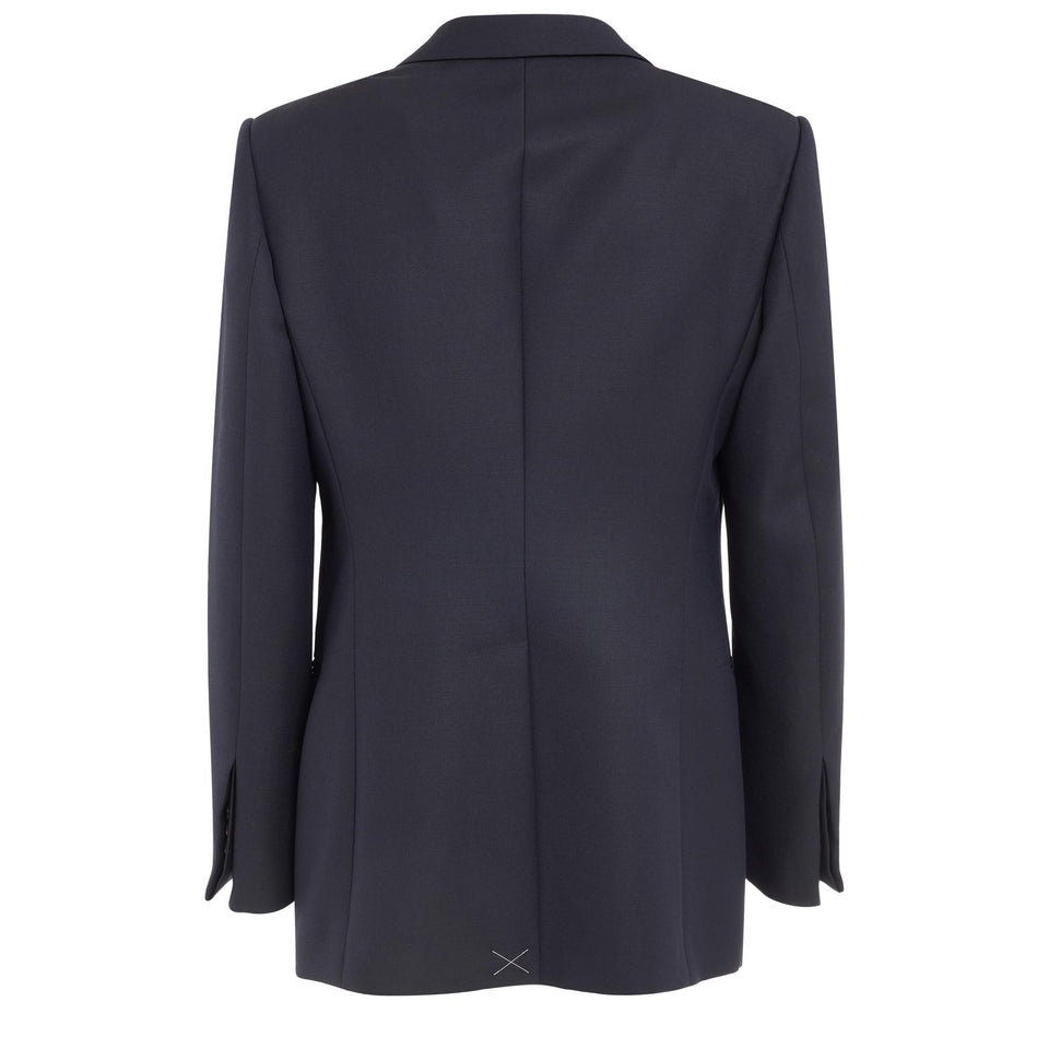 Tailored blazer in blue wool
