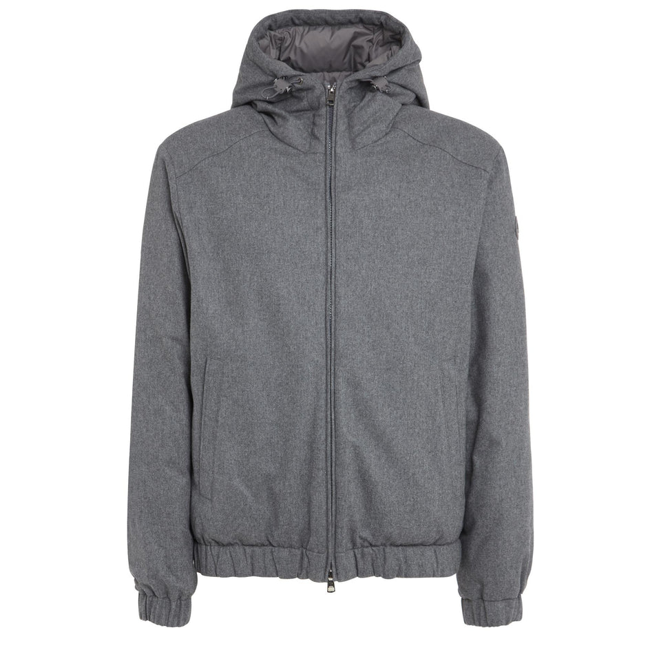 "Torrani" down jacket in grey fabric