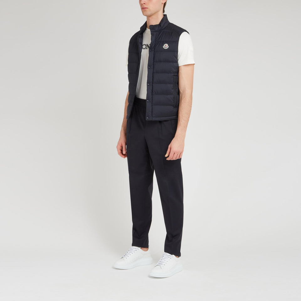 Gilet in tessuto blu