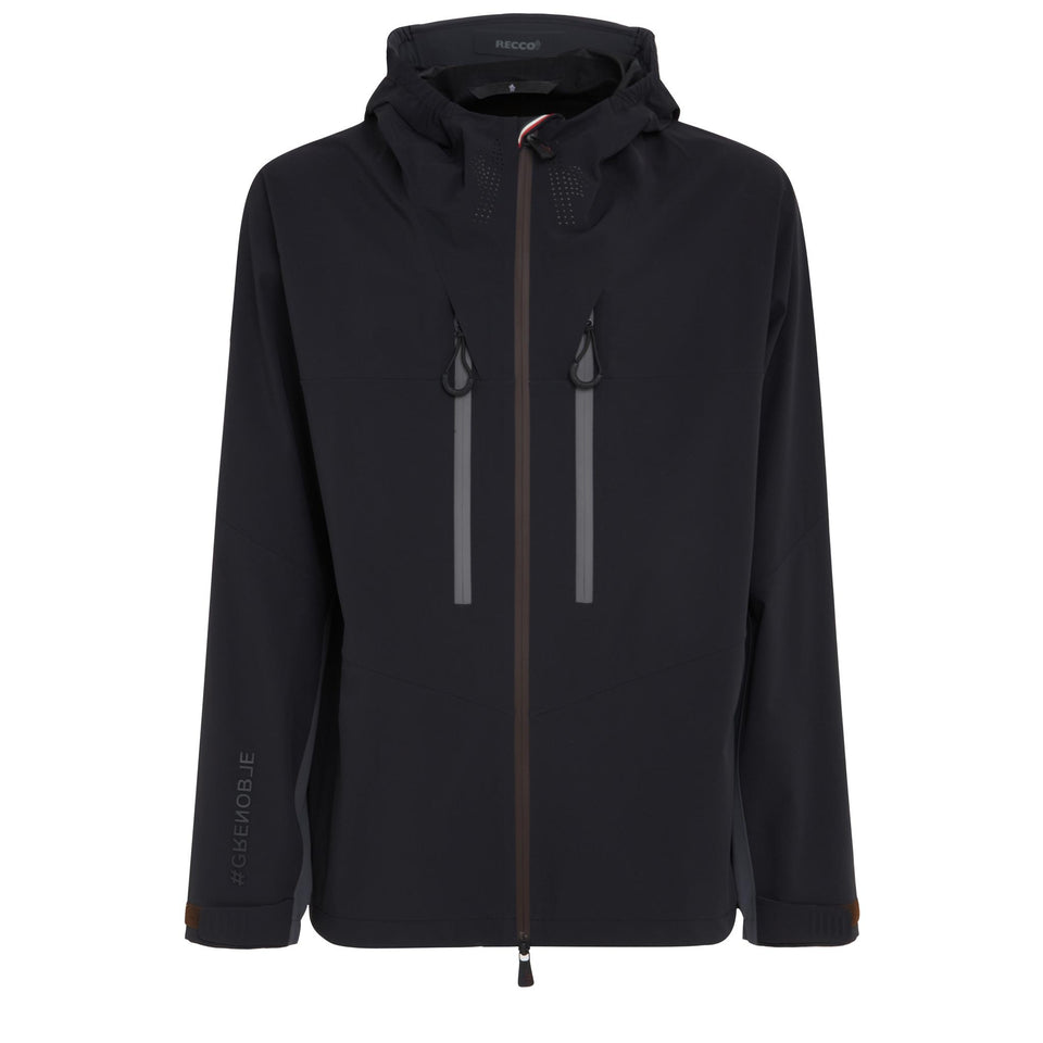 "Orden" jacket in black technical fabric