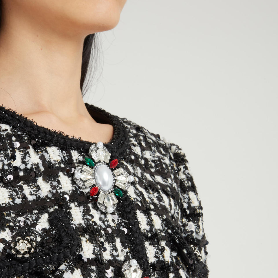 Multicolor tweed jacket