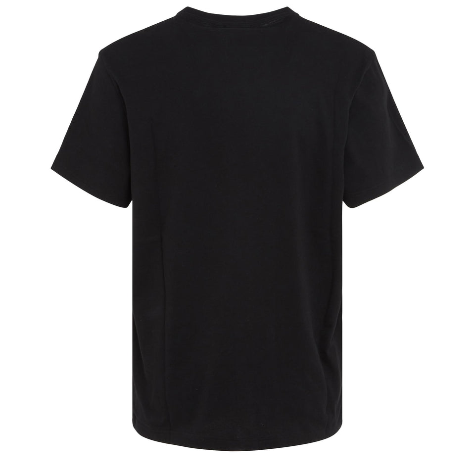Black cotton T-shirt