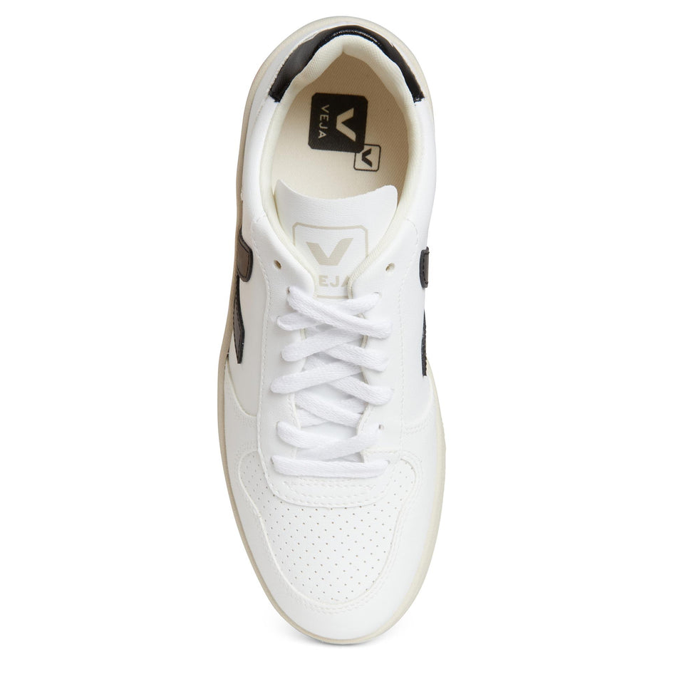 Sneakers ''Chromefree'' in pelle bianca e nera VX0702901 WHITE-BLACK VEJA 