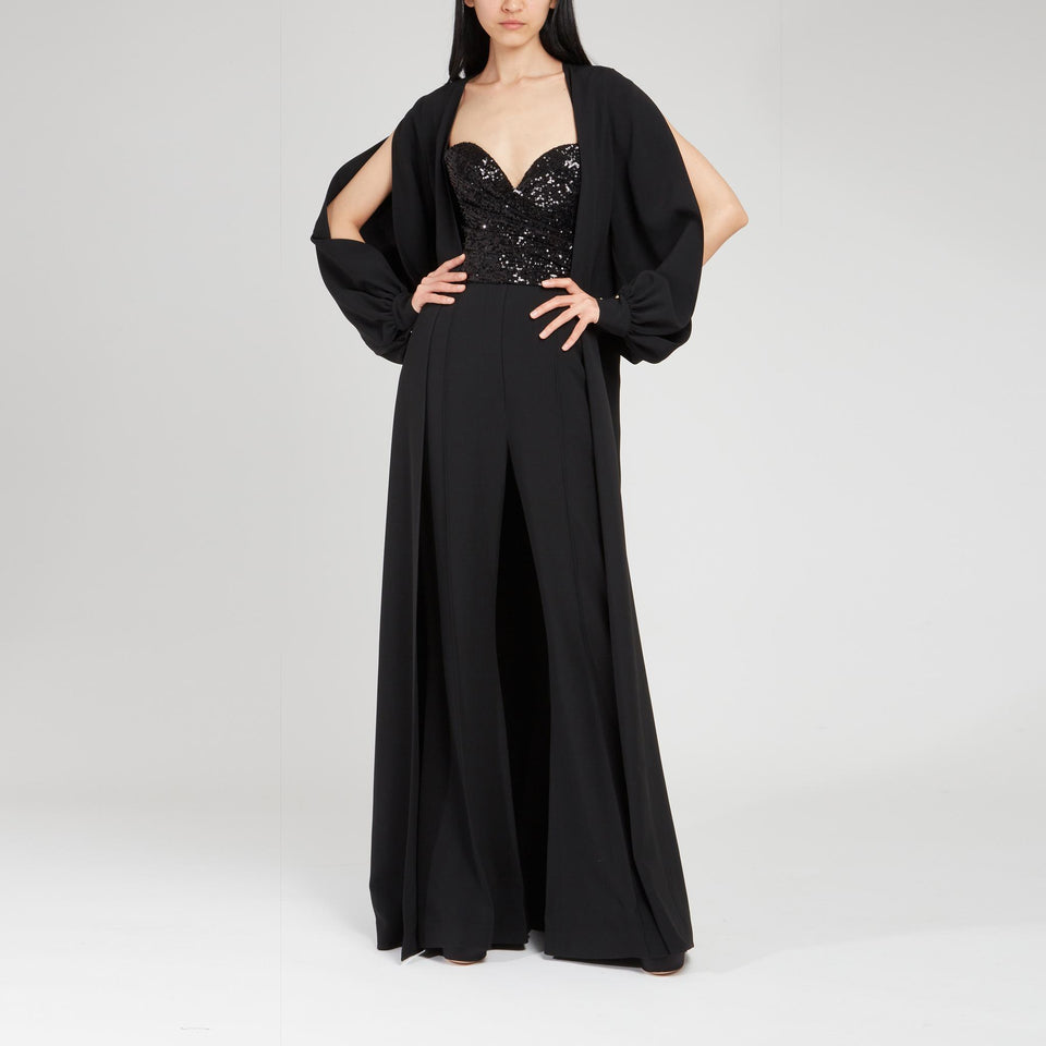 Abito in tessuto nero 13685 BLACK ELIE SAAB 