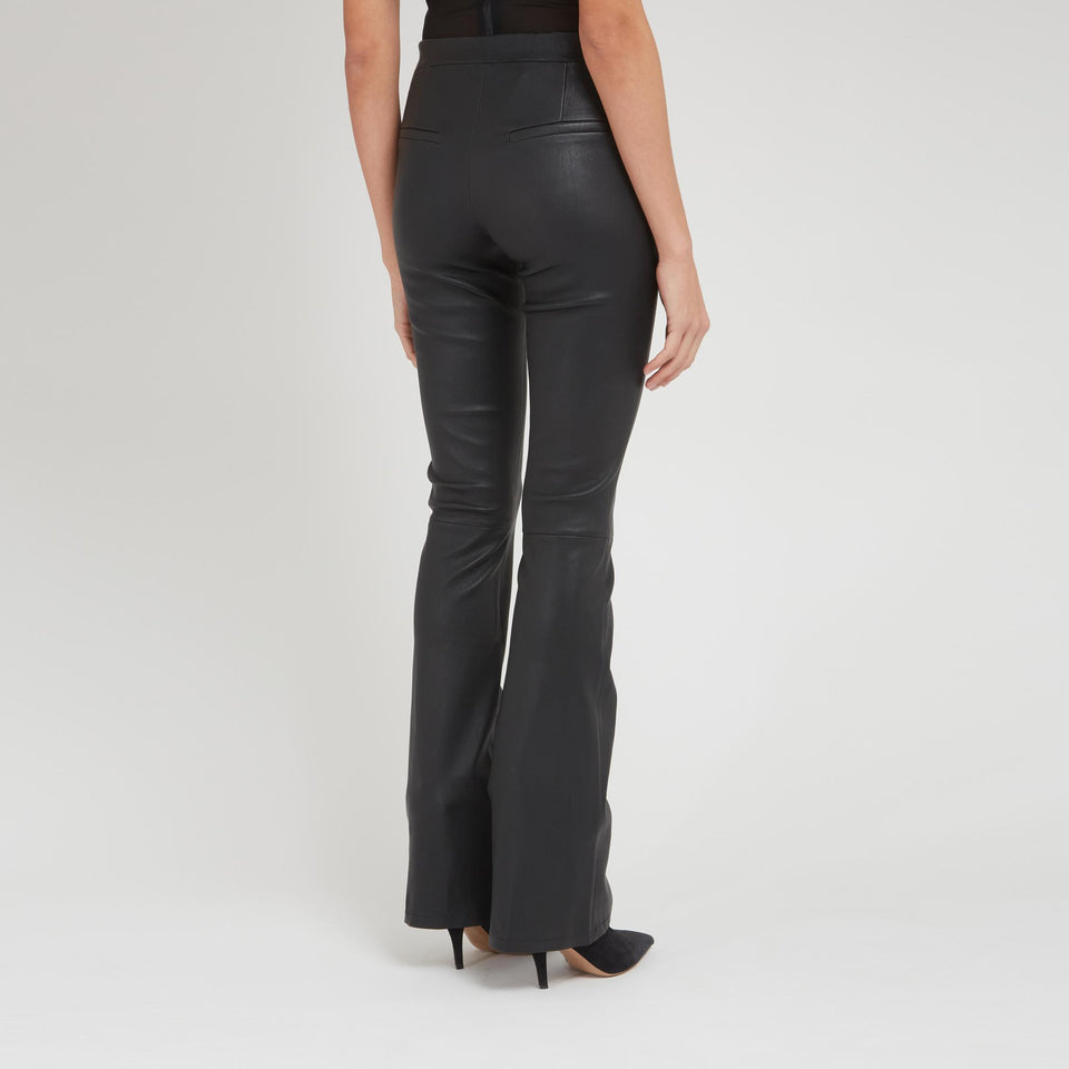 "Izzy" black leather trousers
