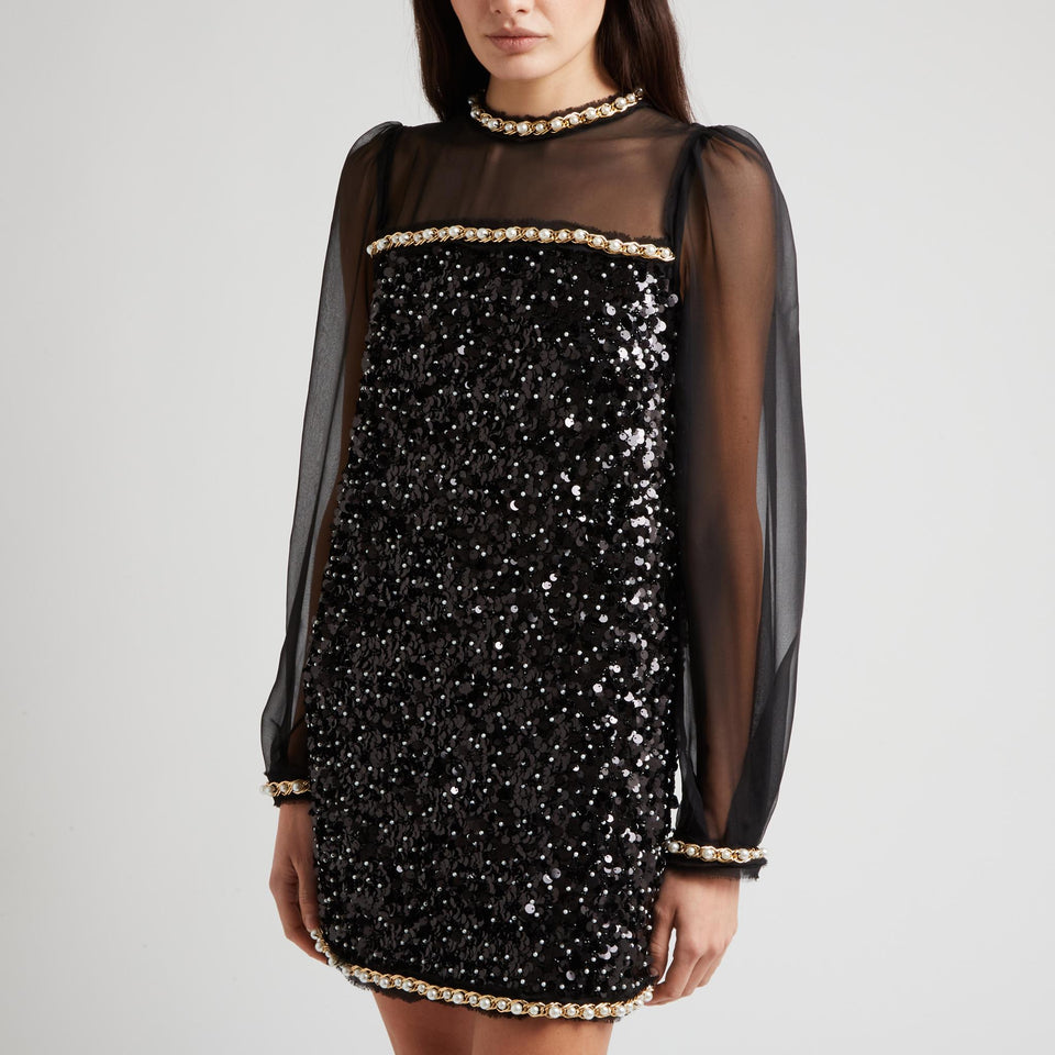 Abito in tessuto nero