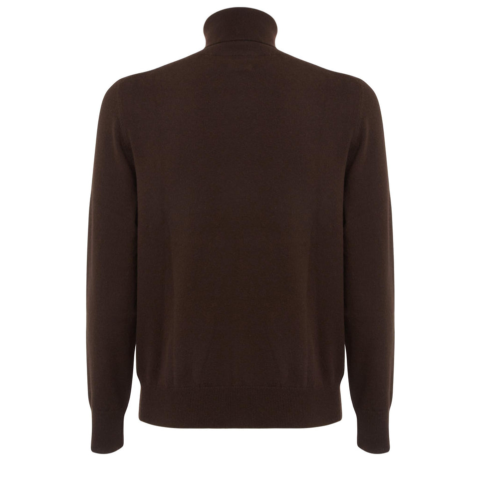 Maglia in cashmere marrone