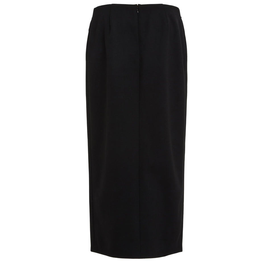 Gonna lunga in lana nera