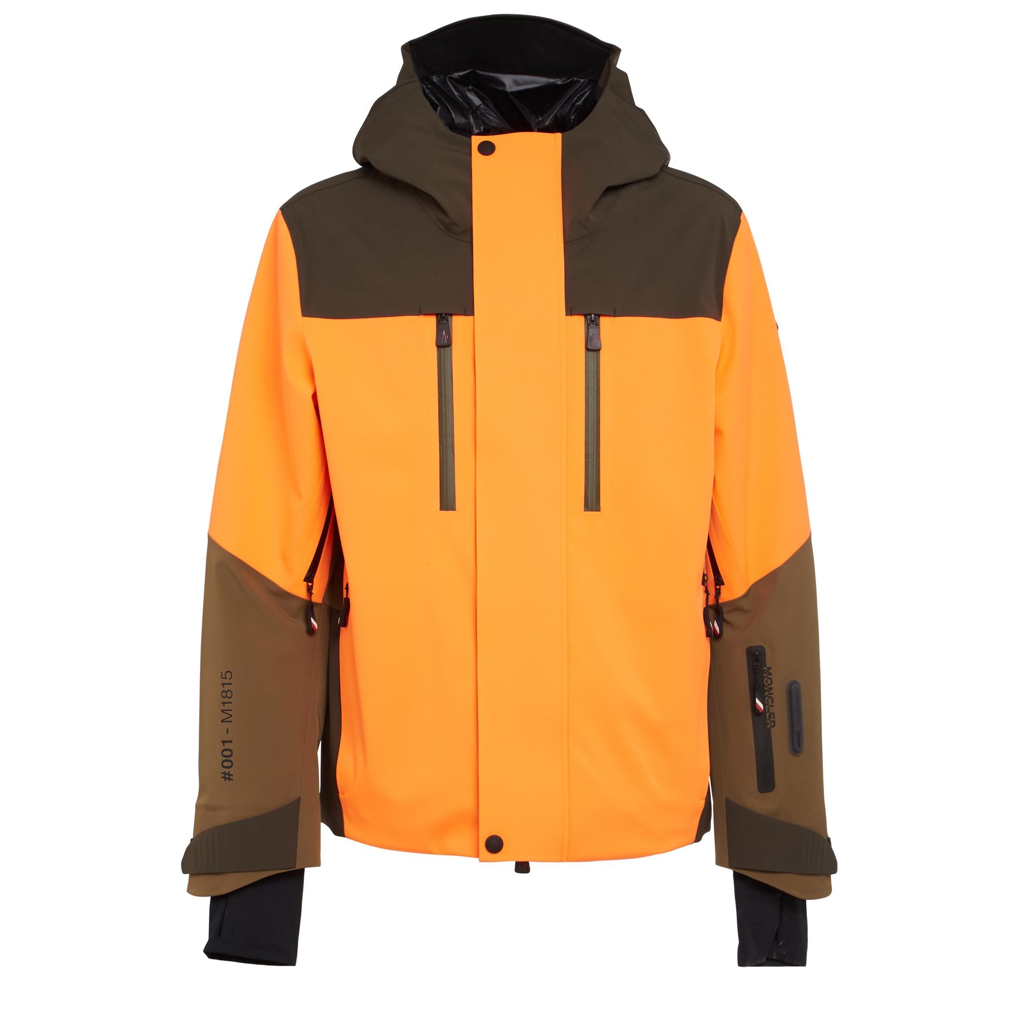 モンクレール　OCRE GIUBBOTTO モンクレール MONCLER SEGURA ボア切替ダウンジャケット ブラウン