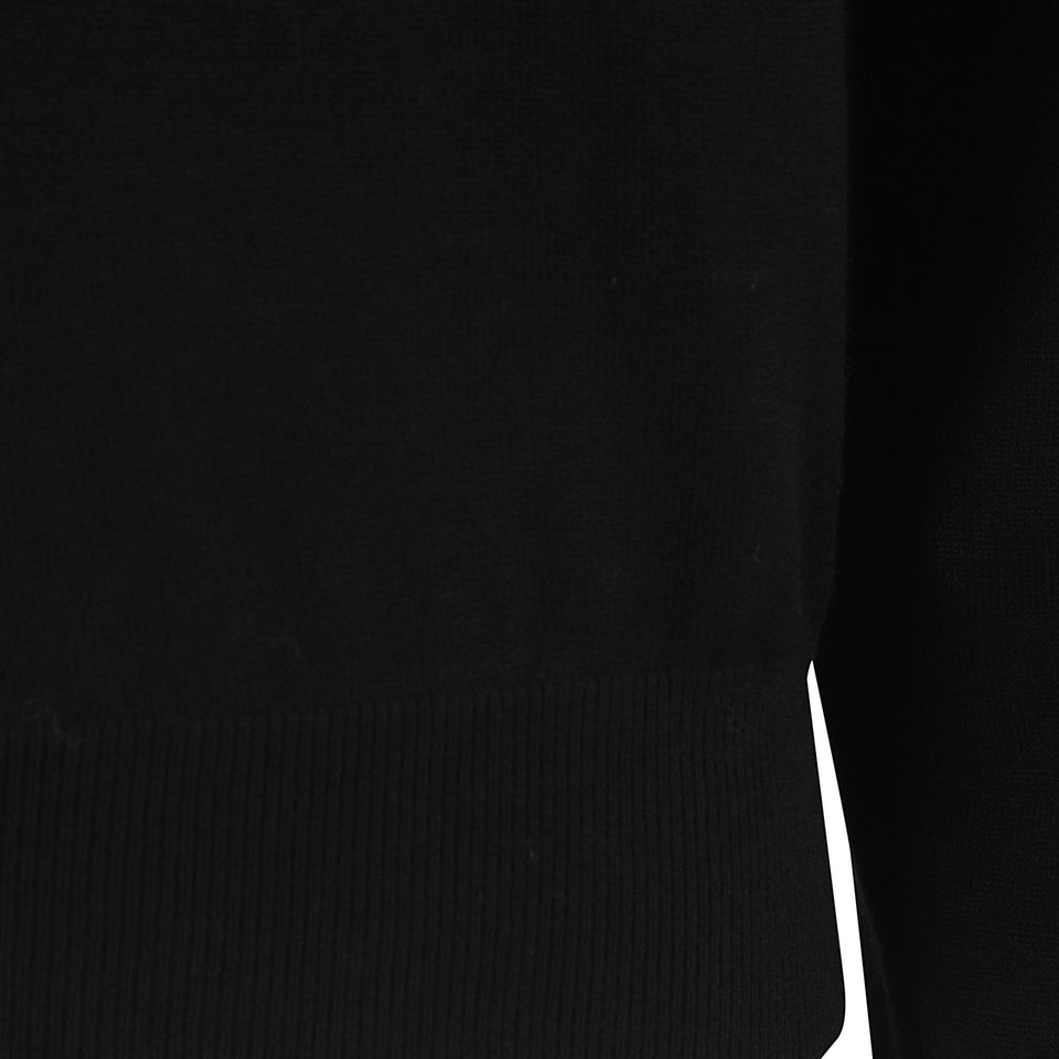 Maglia in lana nera 852296 Q1BFS1000 ALEXANDER MCQUEEN 