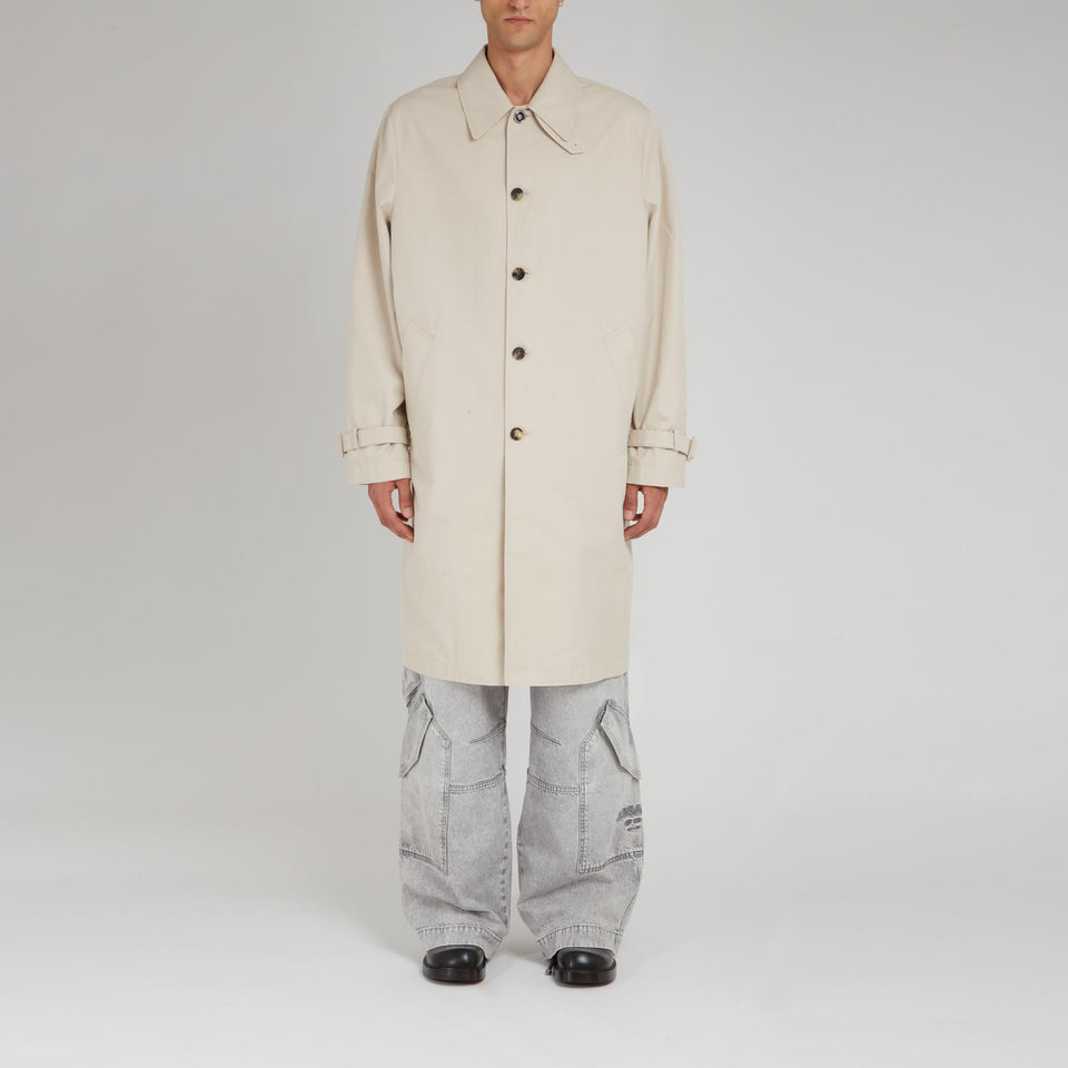 Trench ''Barocco Sea'' in gabardine beige