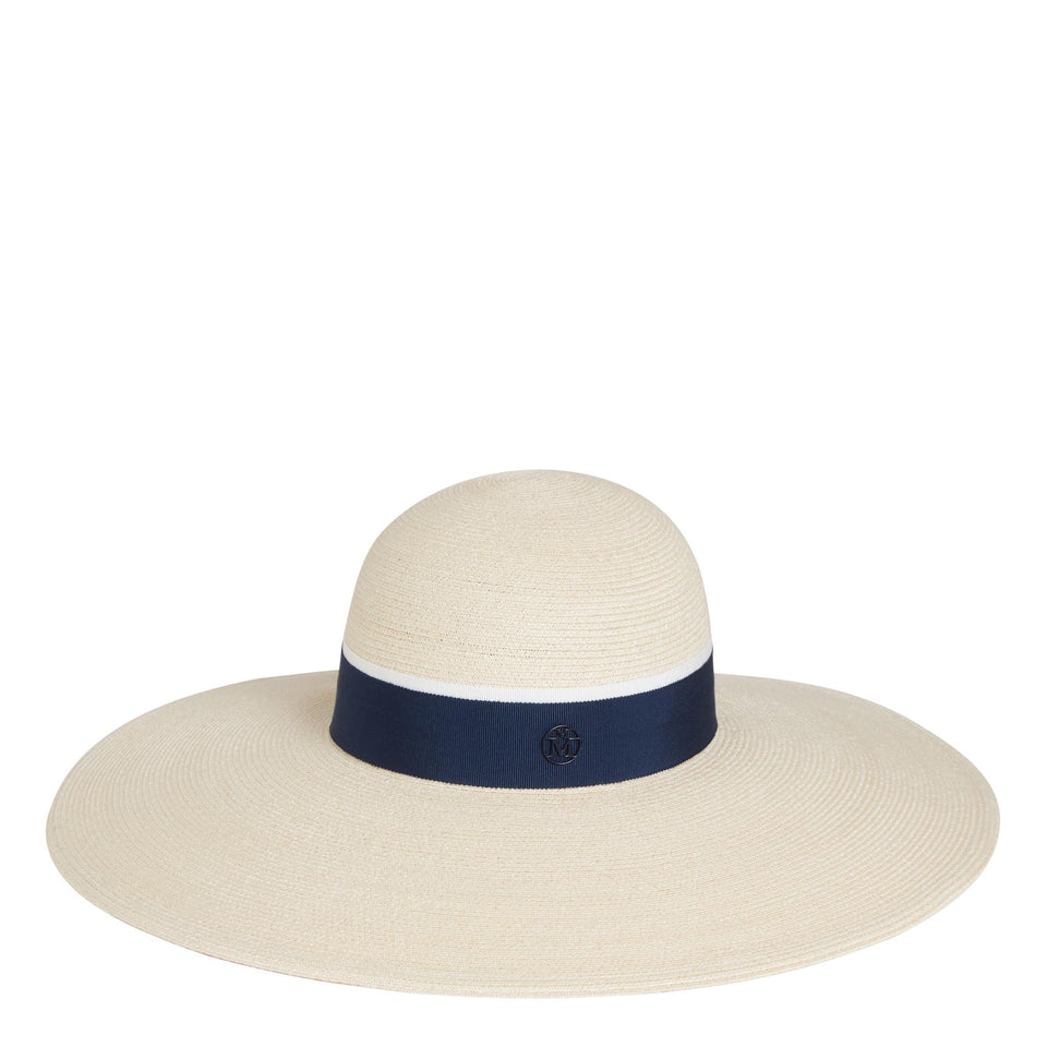 Cappello "Blanche" in paglia beige