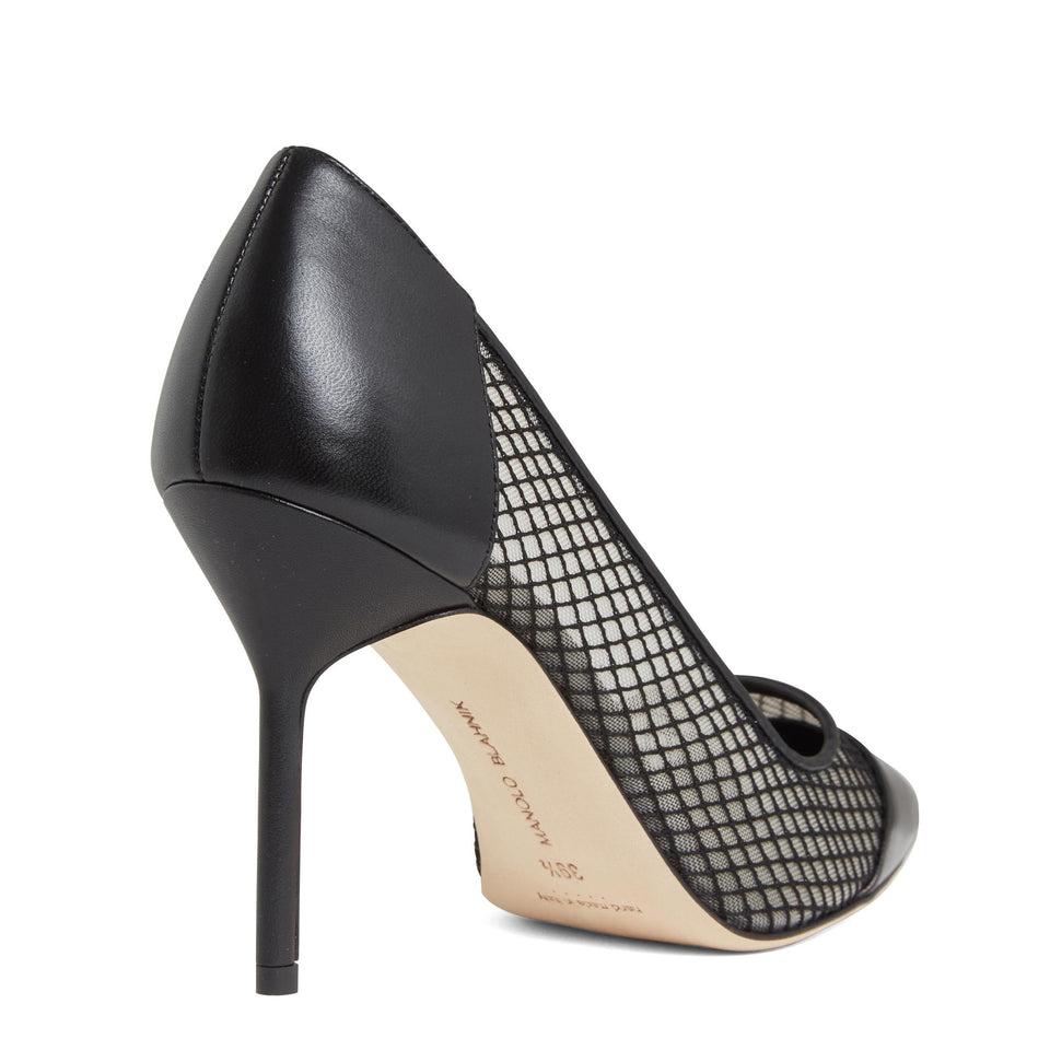 Decolletè "Capcour" 90 in pelle nero 424-1987 0001 MANOLO BLAHNIK 