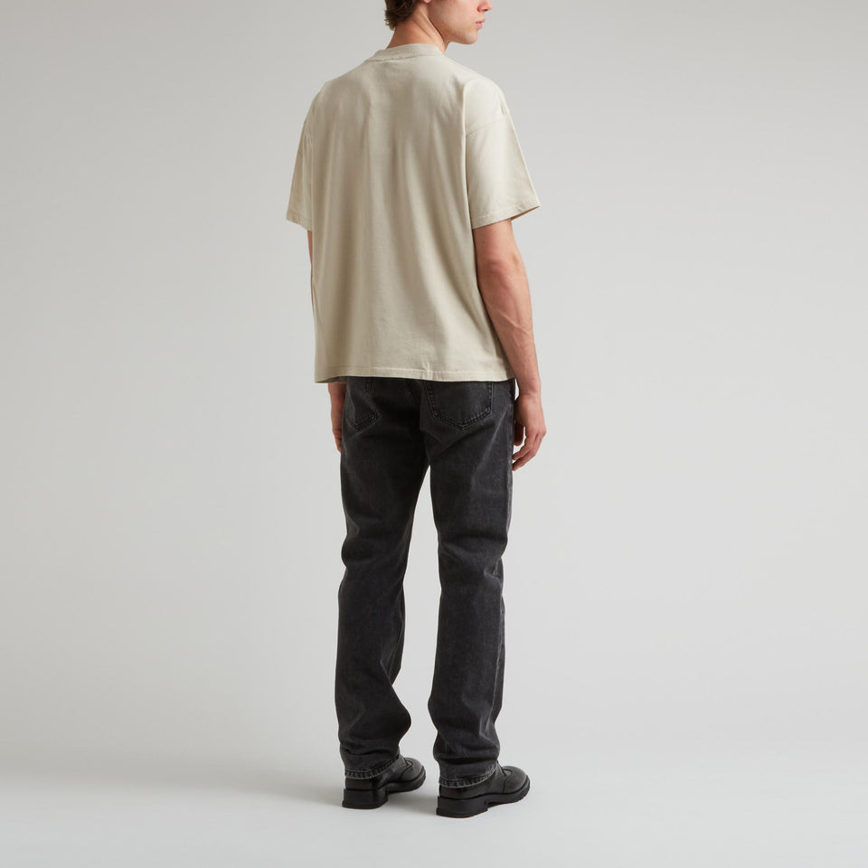 Beige cotton T-shirt