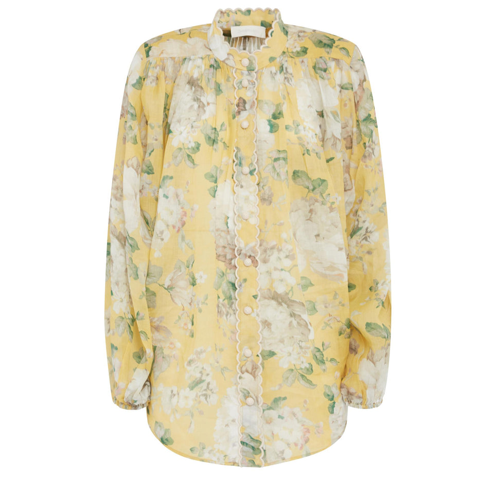 "Acacia" yellow linen shirt