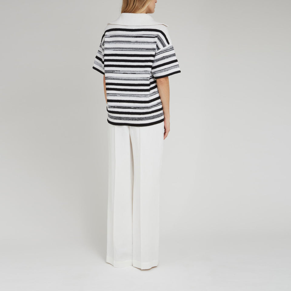 Maglia in cotone e cashmere multicolor