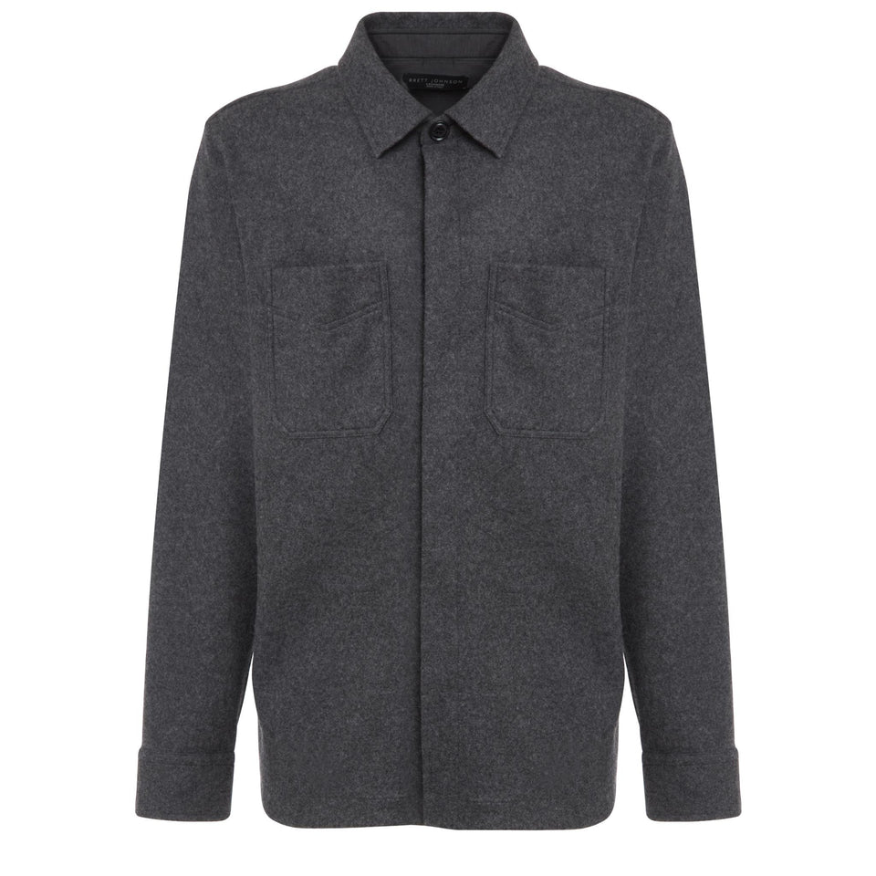 Grey wool shirt