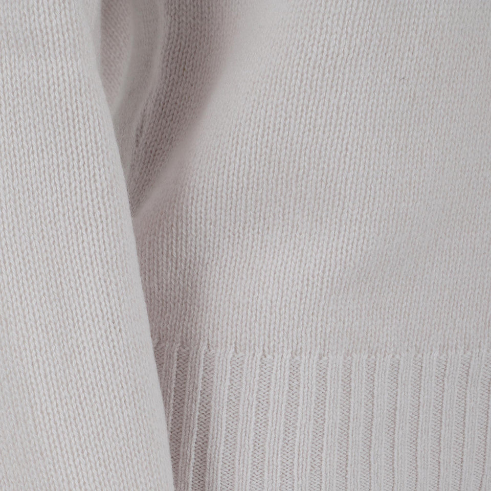Maglia in cashmere beige 255 1120480 ALLUDE 