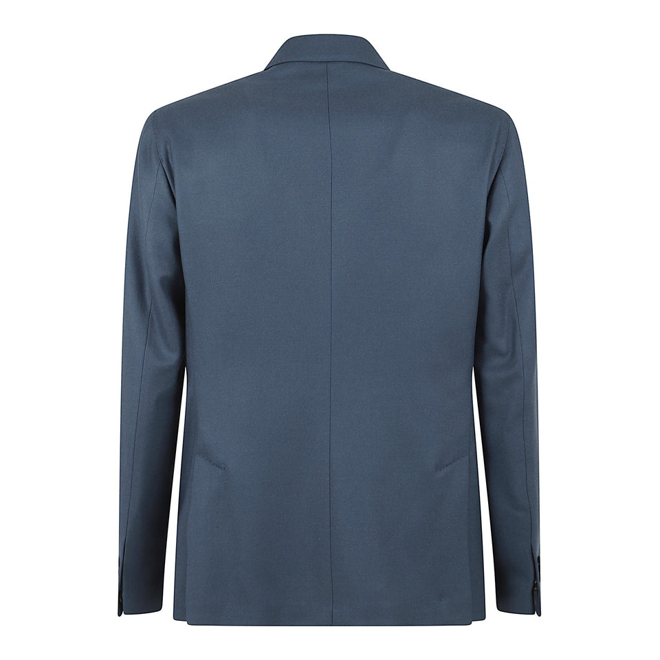 Giacca doppio petto in lana blu 63I025 40959840 INCOTEX 