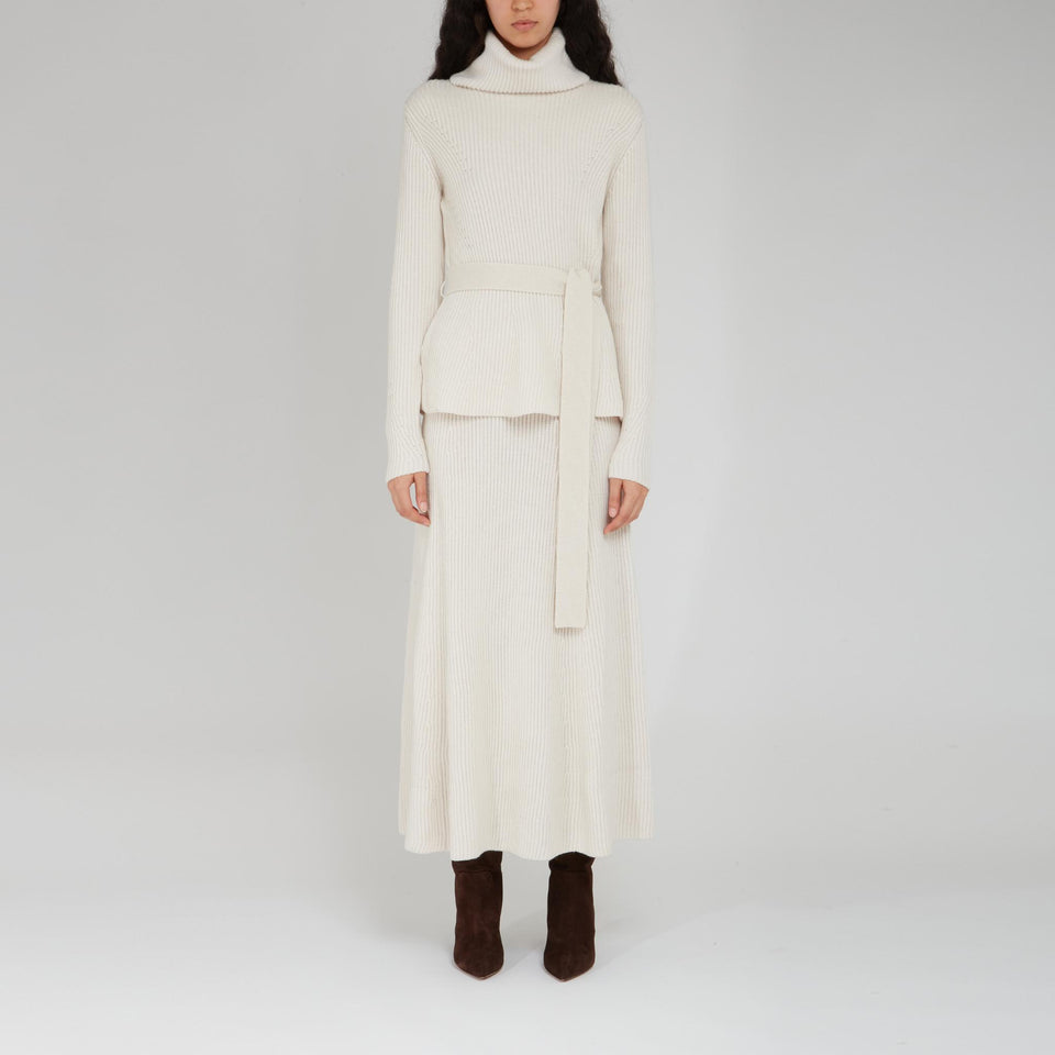 Maglia in lana bianca