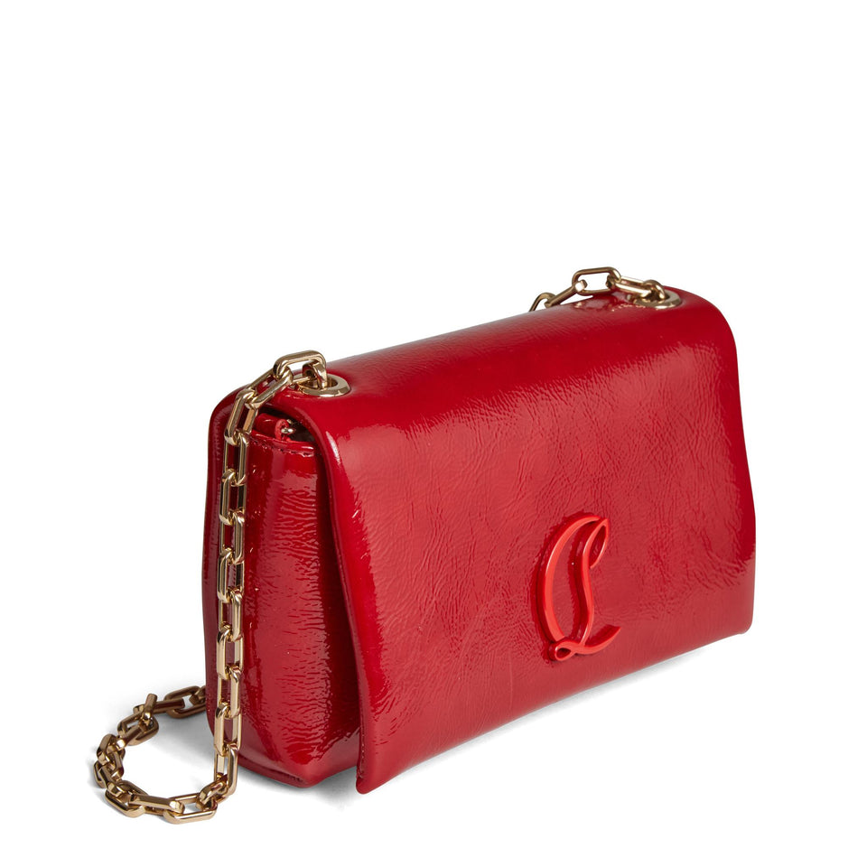 "Loubi54" bag in red leather