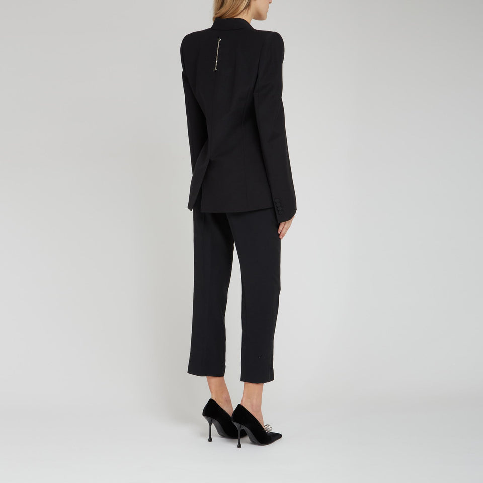 Blazer doppio petto in lana nero