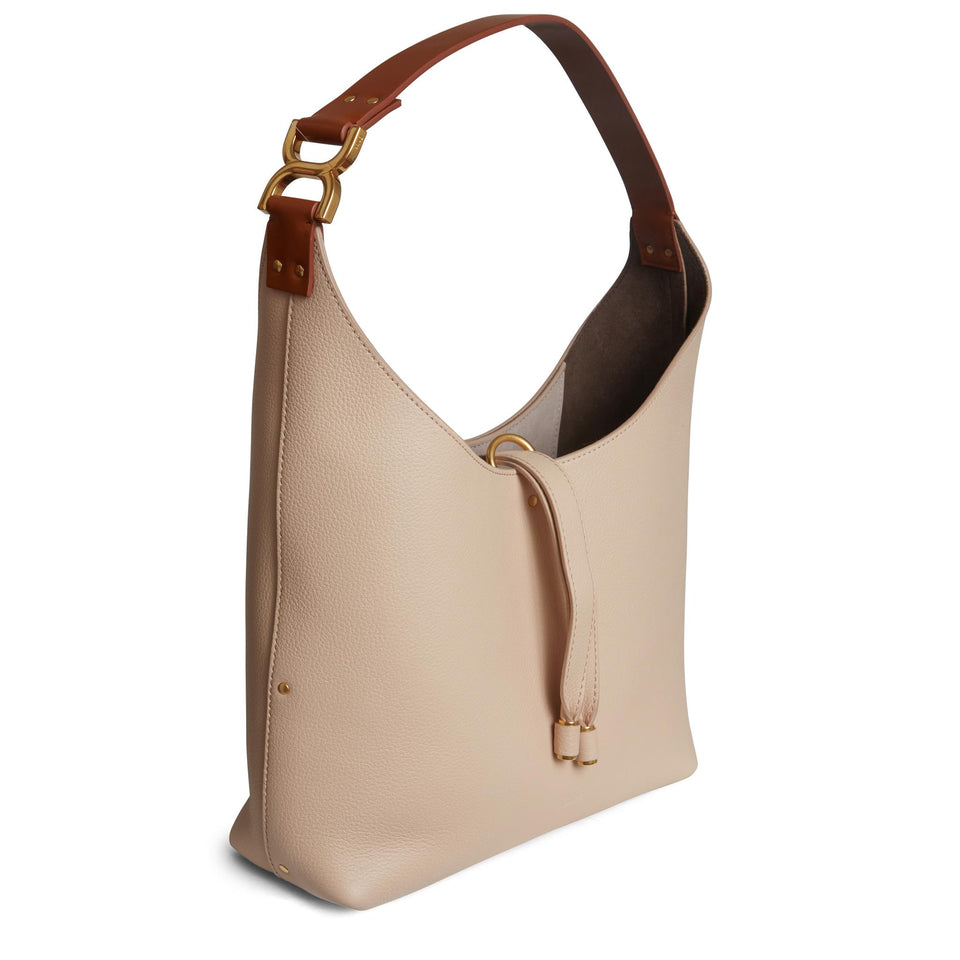 Borsa ''Marcie'' in pelle beige